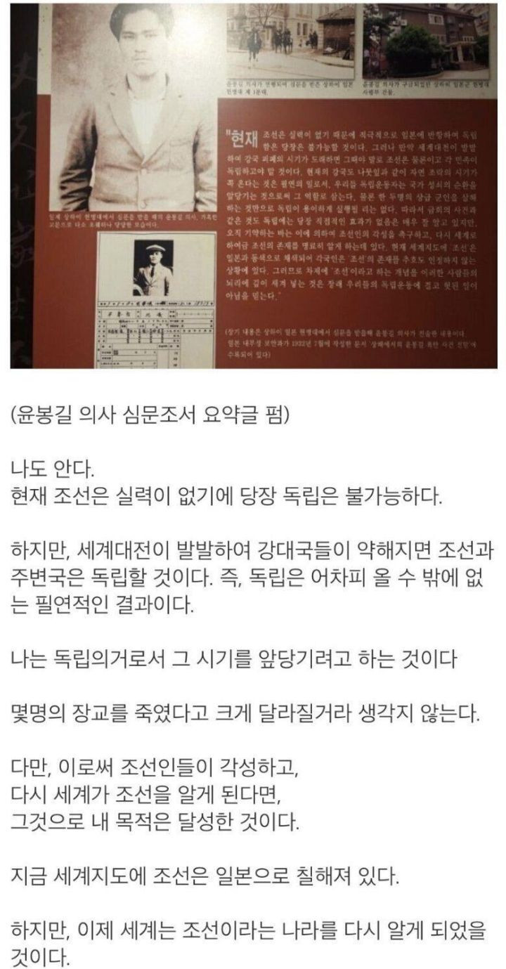 독립이 어렵다는걸 알았음에도 싸운 이유