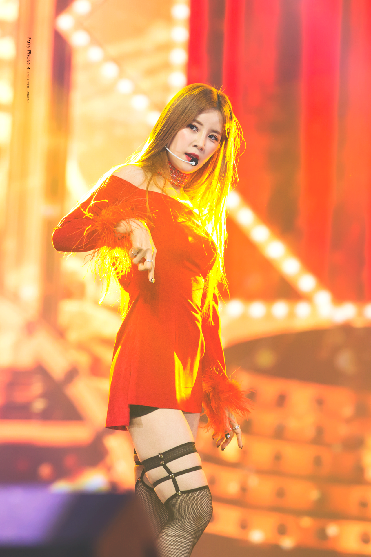 에이핑크 박초롱 가터링 무대의상 - 꾸르