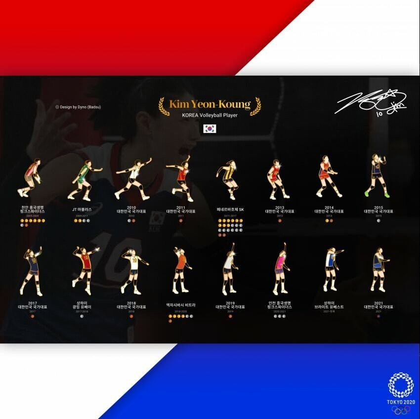 디시인이 만든 김연경 헌정 뱃지